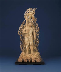古美術・希少・旧蔵品 西蔵収蔵 純銅製 高浮彫 錾刻 彩色 宝石象嵌 白度母仏像 錾刻 彩色 純銅製 古美術・希少・旧蔵品 西蔵収蔵 白度母仏像 宝石象嵌 高浮彫